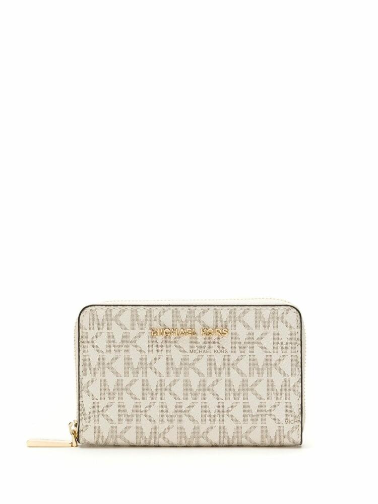 Michael Kors small Monogram zipped wallet - Neutrals Cover