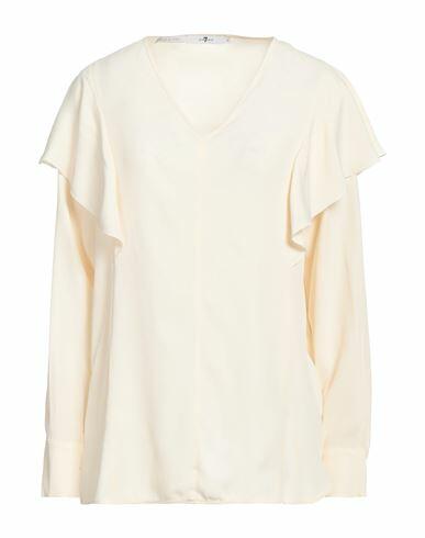 7 For All Mankind Woman Top Cream Acetate, Silk Cover