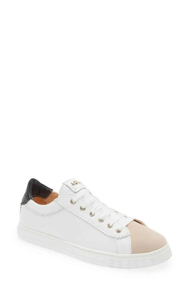 AGL Sade Sneaker in White W/Black Cover