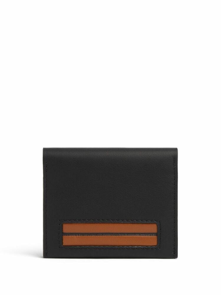 Zegna foldable leather cardholder - Black Cover