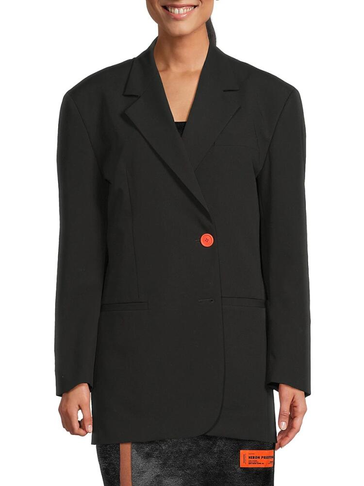 Heron Preston Women's Logo Patch Blazer - Black Cover