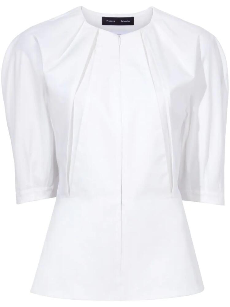 Proenza Schouler Georgia front-zip blouse - White Cover