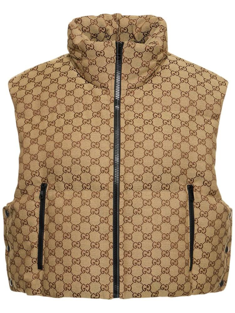 GUCCI Gg Canvas Down Vest Cover