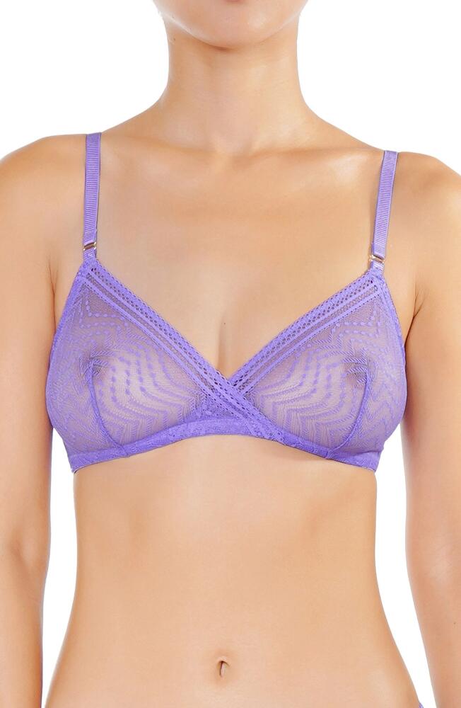 Huit Eclantante Lace Bra in Purple Cover