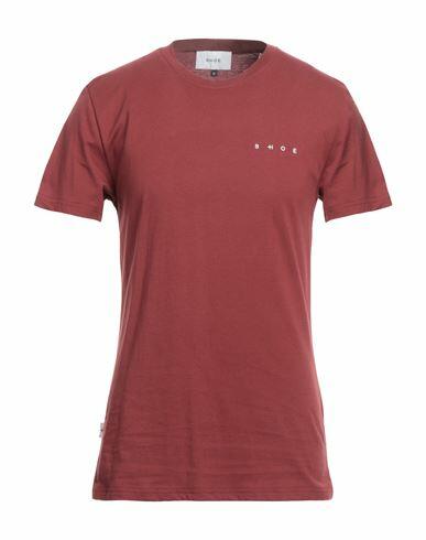 Shoe Man T-shirt Brick red Cotton Cover