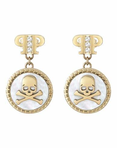 Philipp Plein Plein Mini Logo Crystal Dangle Earrings Woman Earrings Gold Stainless Steel Cover