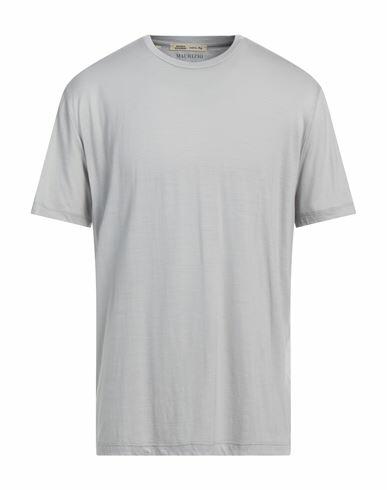 Maurizio Baldassari Man T-shirt Light grey Virgin Wool Cover