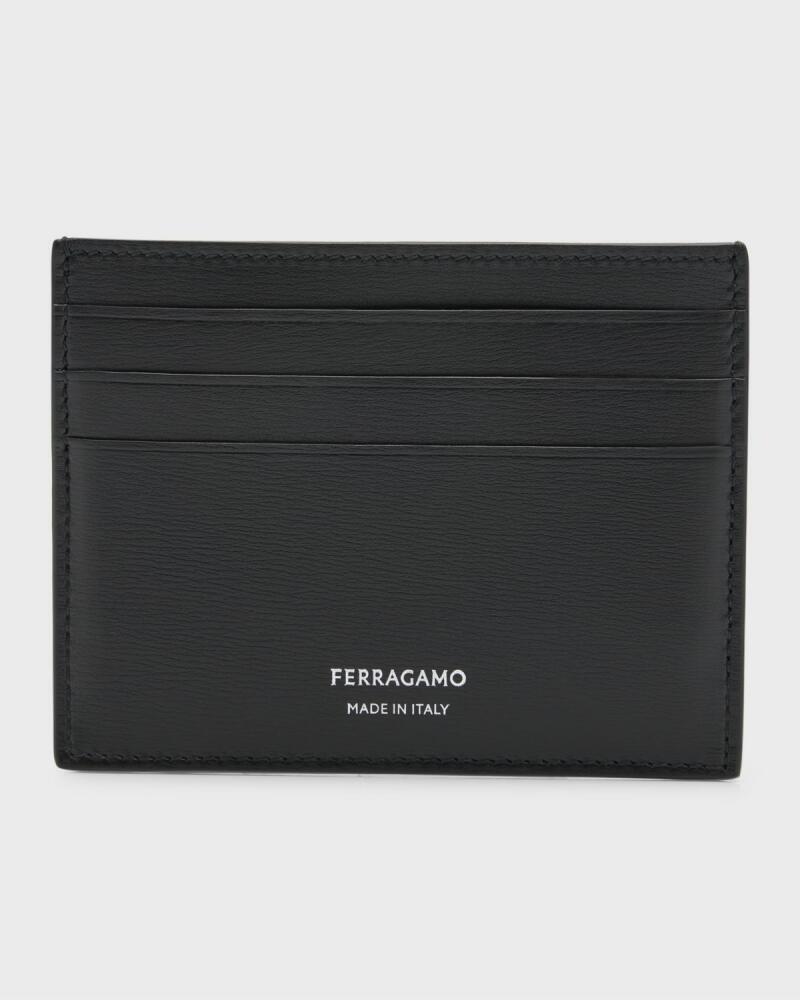 Ferragamo Men's Slim Leather Card Holder Cover