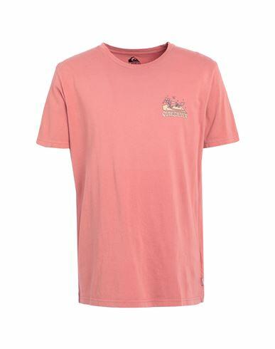 Quiksilver Qs T-shirt Enjoy Not Destroy Ss Man T-shirt Pastel pink Organic cotton Cover