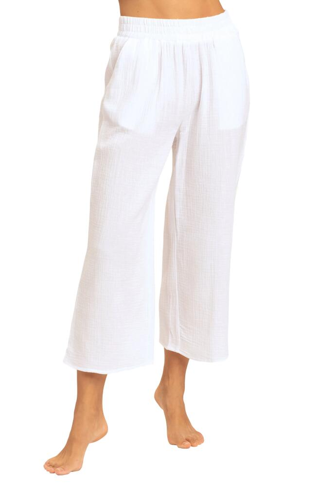 Threads 4 Thought Ivanna Organic Cotton Gauze Wide Leg Pants in White Cover