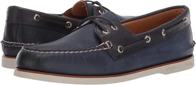 Sperry Gold Cup A/O 2-Eye Rivington (Navy) Men's Slip on Shoes Cover