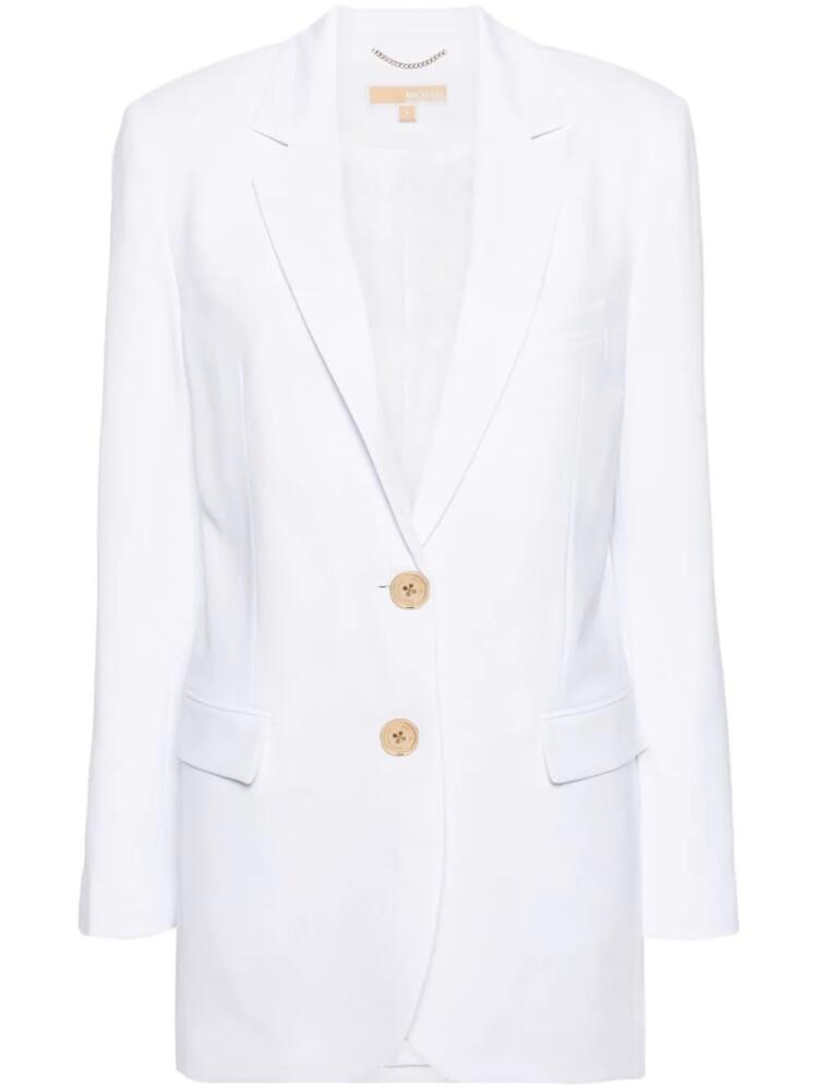 Michael Michael Kors single-breasted crepe-texture blazer - White Cover