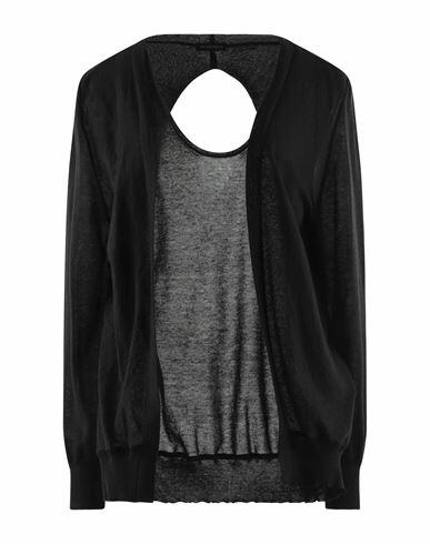 Ann Demeulemeester Woman Sweater Black Cotton, Cashmere, Silk Cover