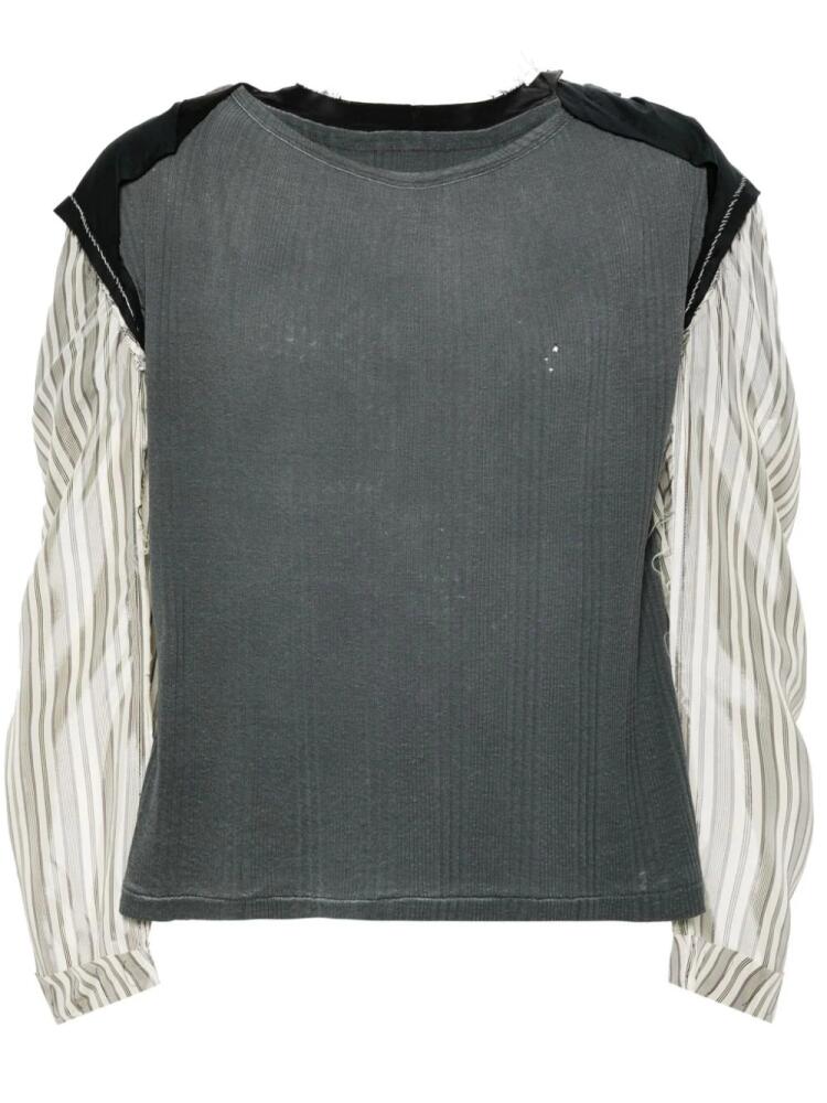 Maison Margiela Décortiqué patchwork jumper - Grey Cover