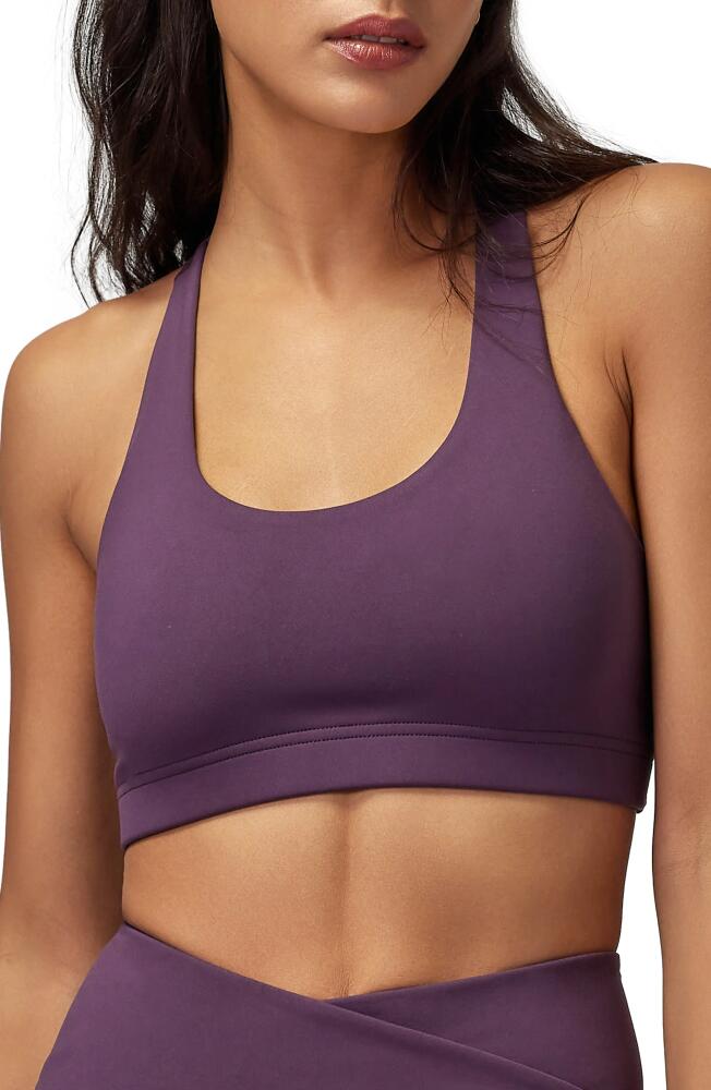 Spiritual Gangster Verve Racerback Sports Bra in Midnight Plum Cover