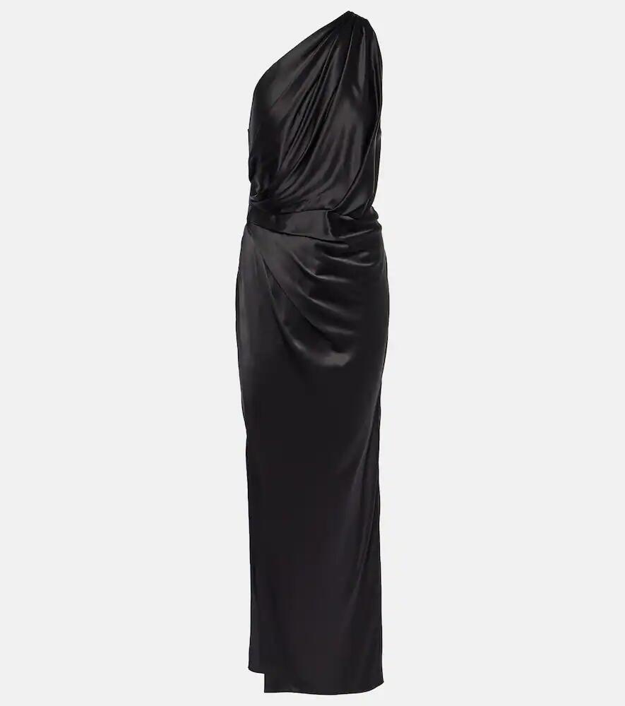 The Sei One-shoulder silk satin maxi dress Cover