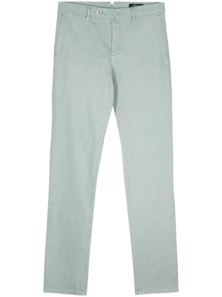 Man On The Boon. cotton-blend chino trousers - Green Cover