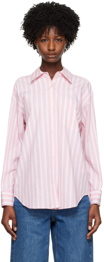 Alexander Wang Pink & White Hotfix Shirt Cover