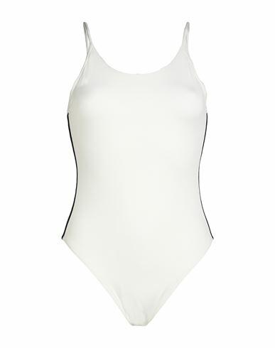 Tommy Hilfiger Woman One-piece swimsuit White Polyester, Elastane Cover