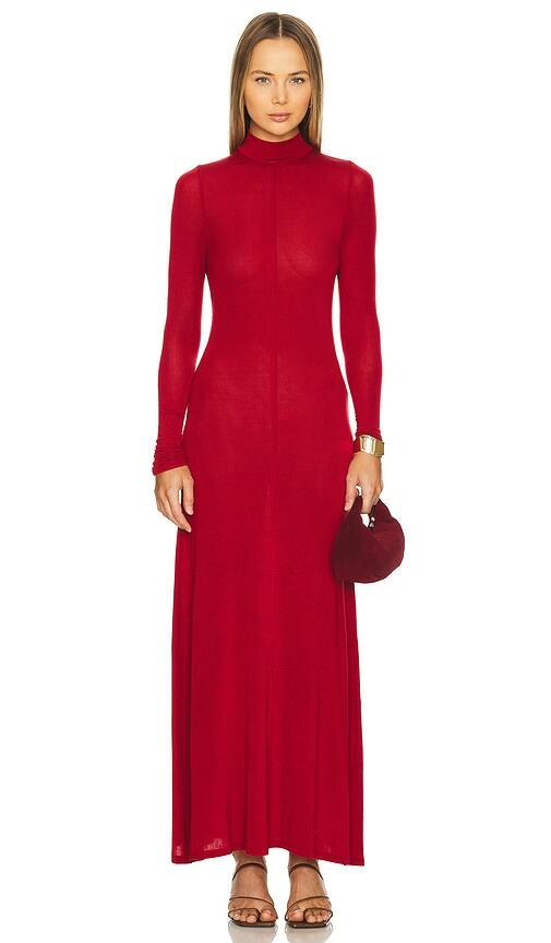 St. Agni Jersey Maxi Dress in Red Cover