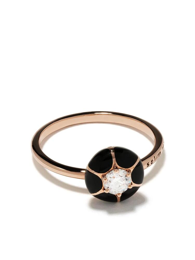 Selim Mouzannar 18kt rose gold diamond Petal ring - Pink Cover