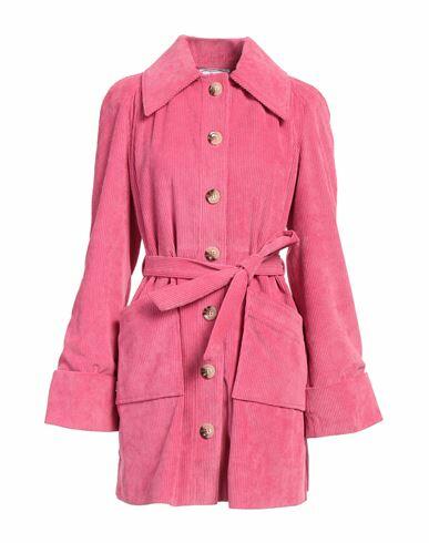 Jijil Woman Overcoat & Trench Coat Pink Polyester, Polyamide, Elastane Cover