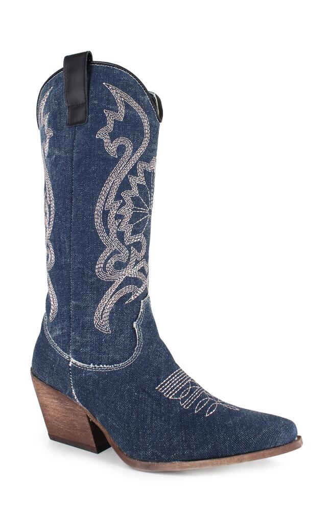 ZIGI Rosary Western Boot in Blue Denim Cover