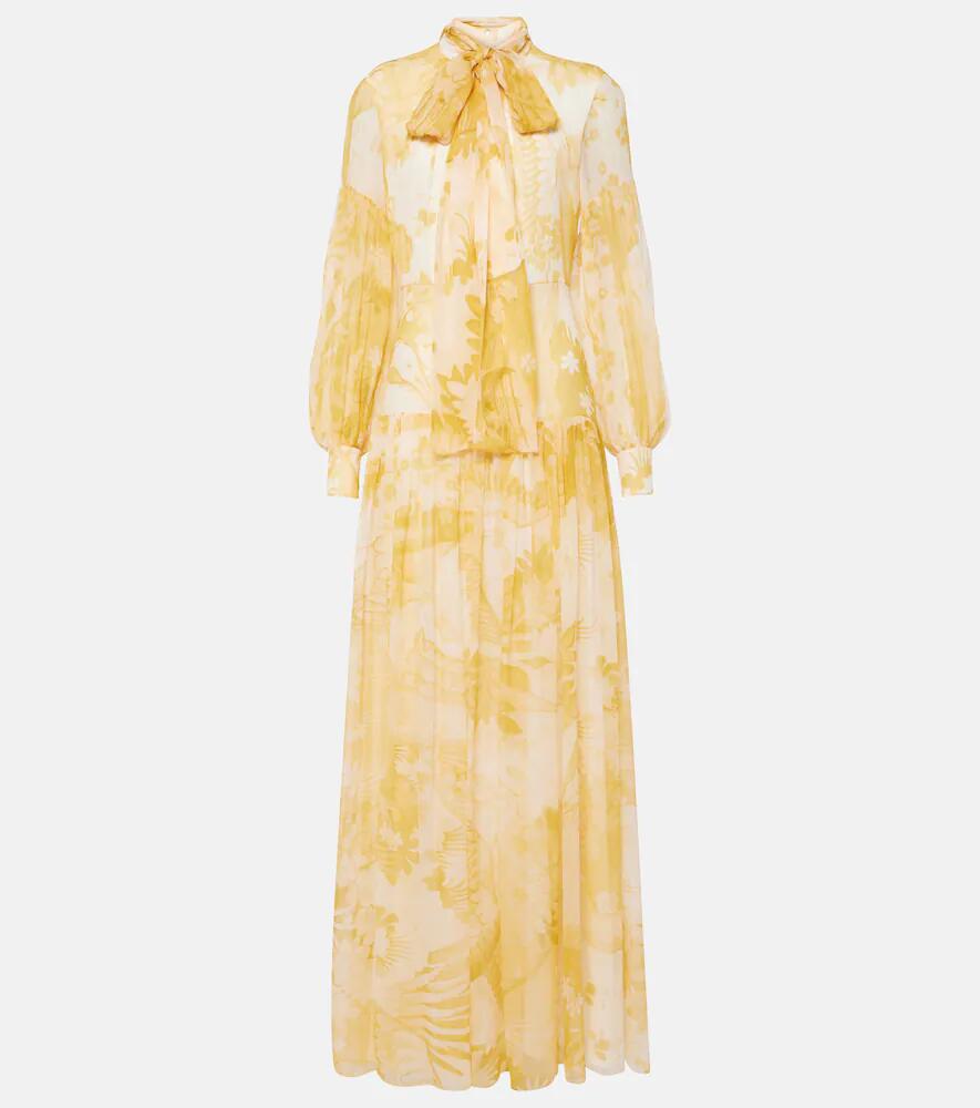 Erdem Printed silk voile gown Cover