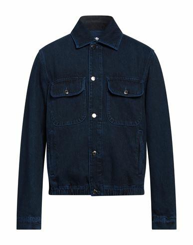 Missoni Man Denim outerwear Midnight blue Cotton Cover