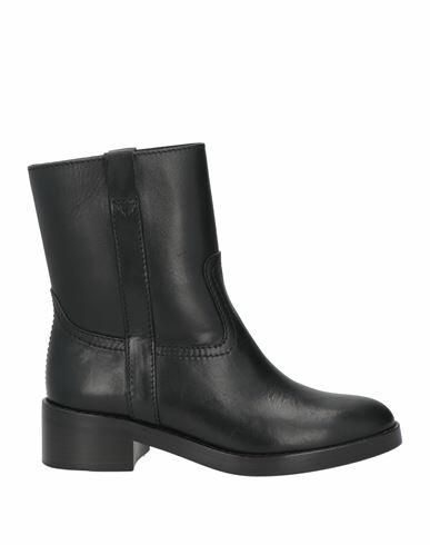 Celine Woman Ankle boots Black Leather Cover