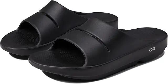 OOFOS OOahh Slide (Black) Sandals Cover