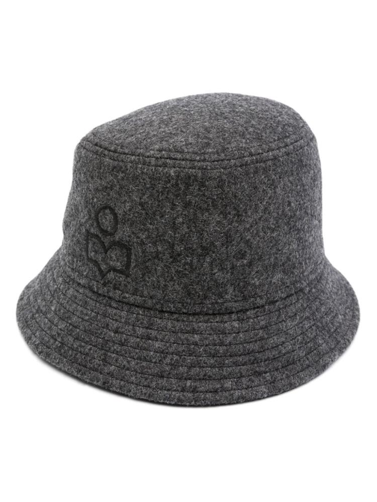 ISABEL MARANT logo-embroidered bucket hat - Grey Cover