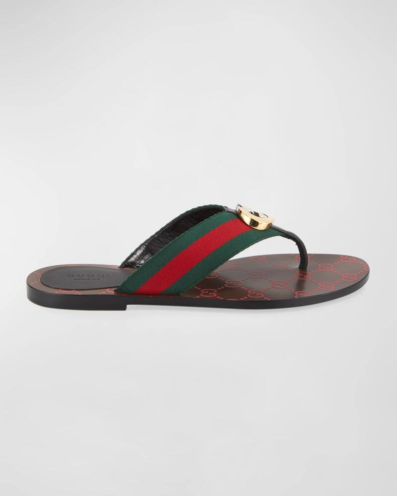 Gucci Kika Web Thong Sandals Cover