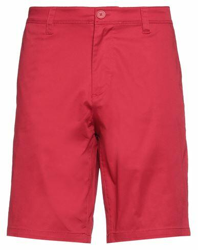 Armani Exchange Man Shorts & Bermuda Shorts Red Cotton, Elastane Cover