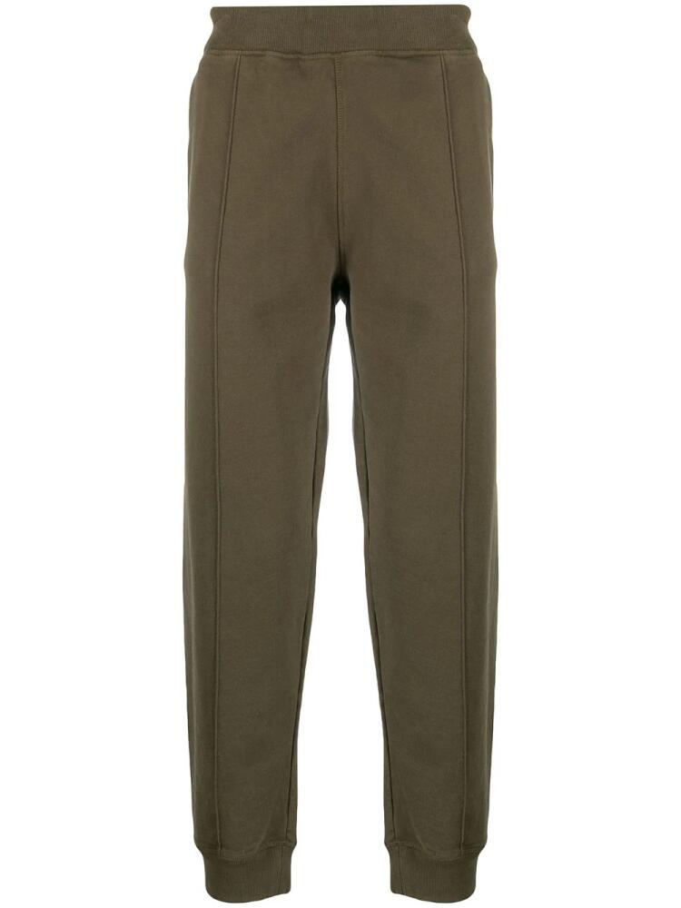 Helmut Lang strapped cotton track trousers - Green Cover