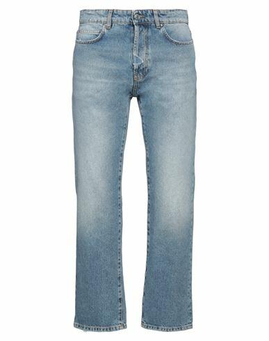 Msgm Man Jeans Blue Cotton Cover