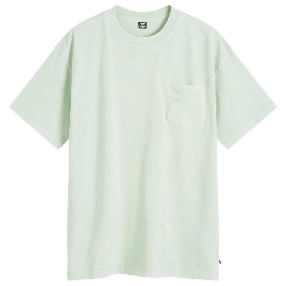 Patta Men's Basic Washed Pocket T-Shirt in Silt Green Cover