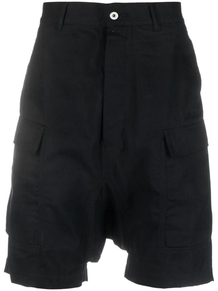 Rick Owens DRKSHDW side cargo-pocket shorts - Black Cover