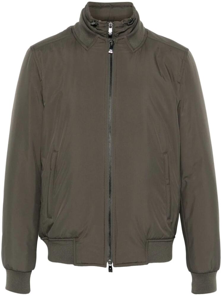 Corneliani hooded bomber jacket - Green Cover