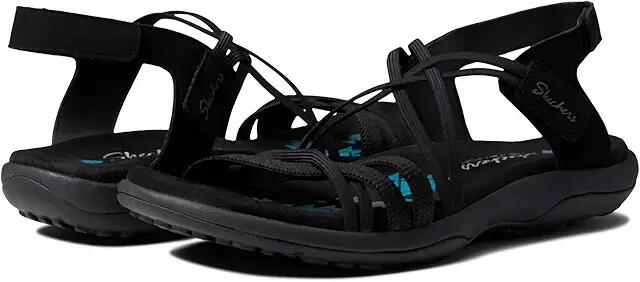 SKECHERS Reggae Slim - Takes Two (Black/Black) Women's Sandals Cover