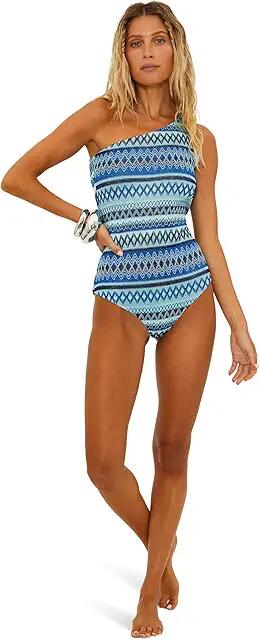 Beach Riot Alba One-Piece (Daydream Chevron) Women's Swimsuits One Piece Cover