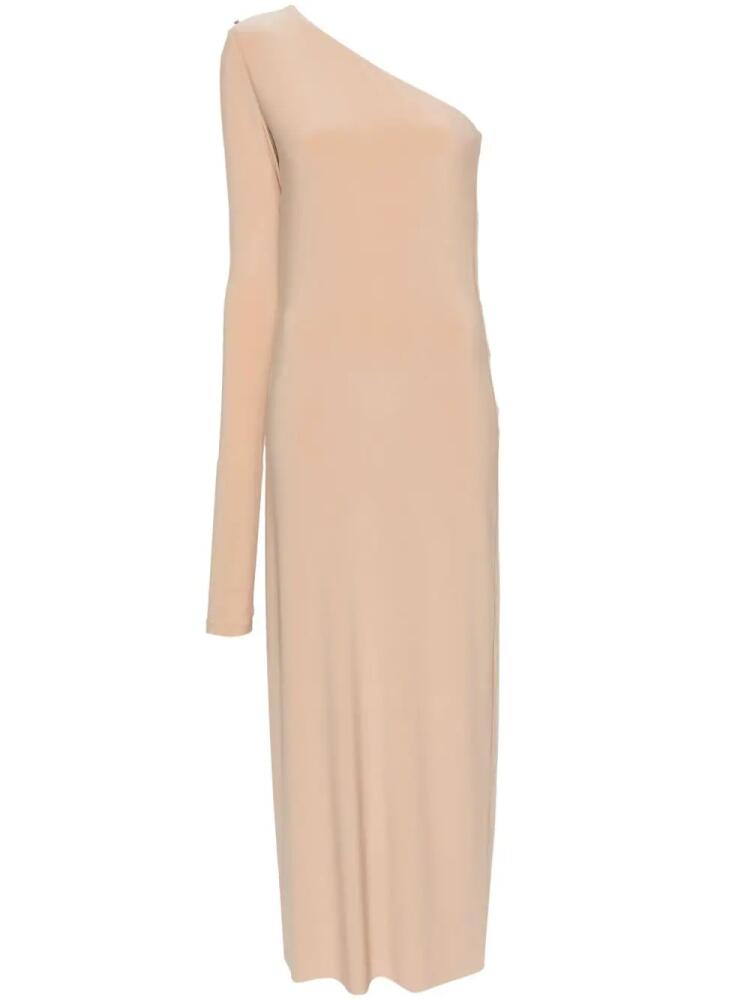 Sportmax one-shoulder maxi dress - Neutrals Cover