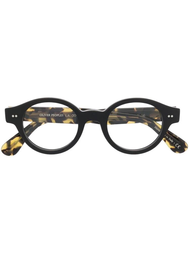 Oliver Peoples round-frame design glasses - Black Cover