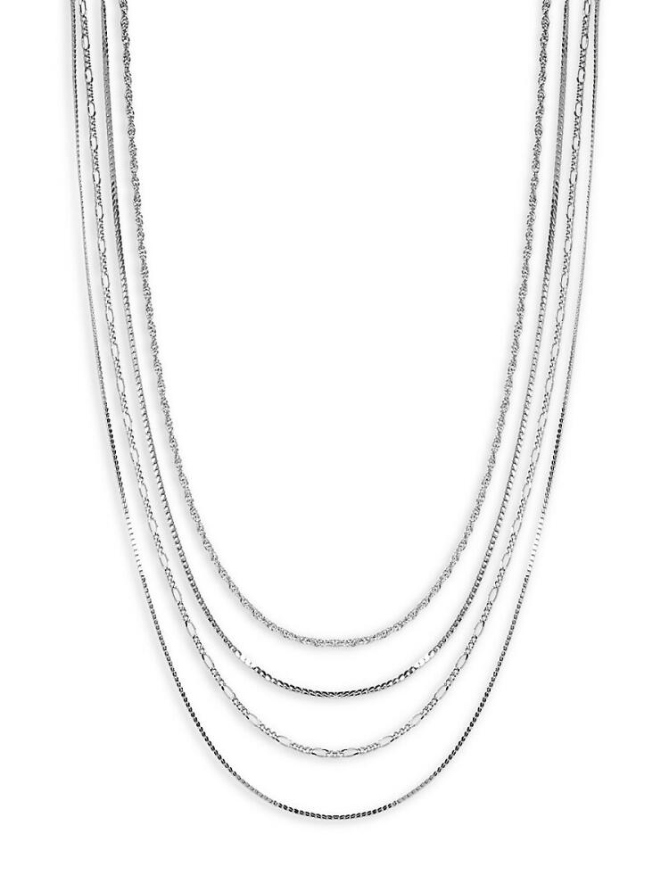 Adriana Orsini Women's Gemma Rhodium Plated Multistrand Necklace Cover