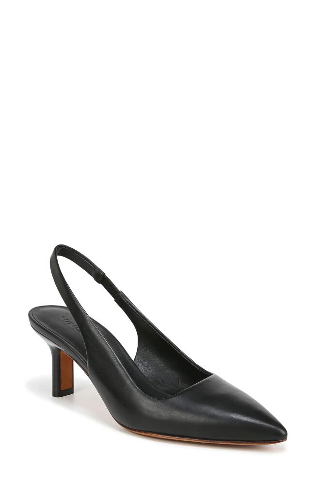 Vince Patrice Pointed Toe Slingback Pump in Black Cover