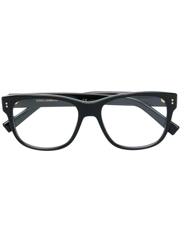 Dolce & Gabbana Eyewear square prescription glasses - Black Cover