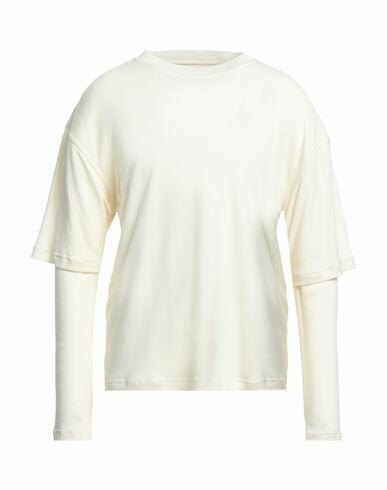 Gr10k Man T-shirt Ivory Wool, Polyamide Cover