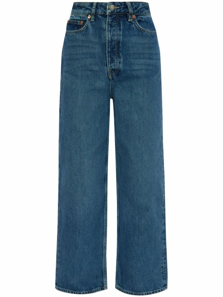 SAMSOE SAMSOE organic cotton straight-leg jeans - Blue Cover