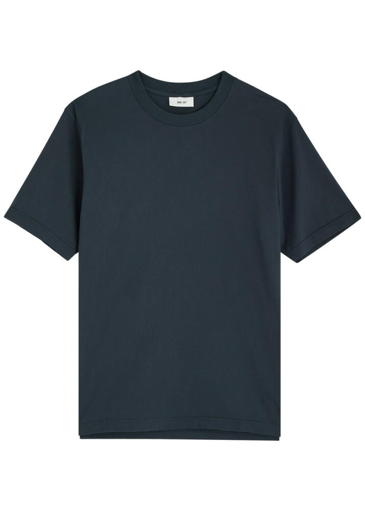 NN07 Adam Cotton T-shirt - Navy Cover