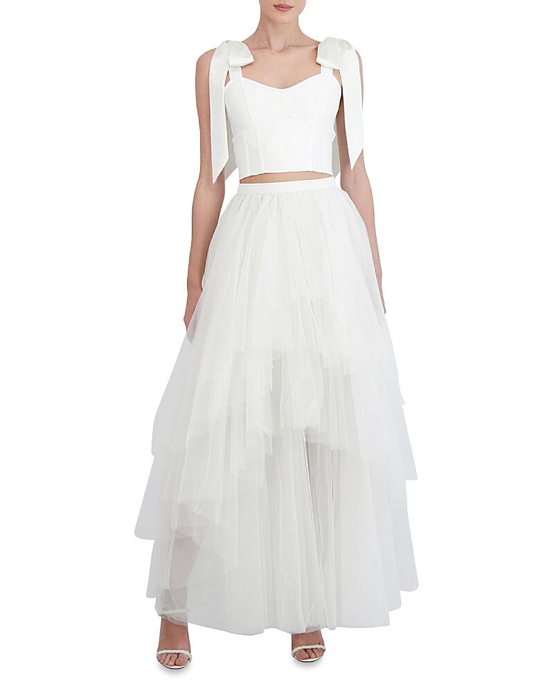 Bcbgmaxazria Gardenia Tiered Tulle Ruffle Skirt Cover